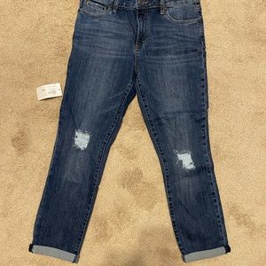NWT Kut size 8 Catherine Boyfriend High Rise